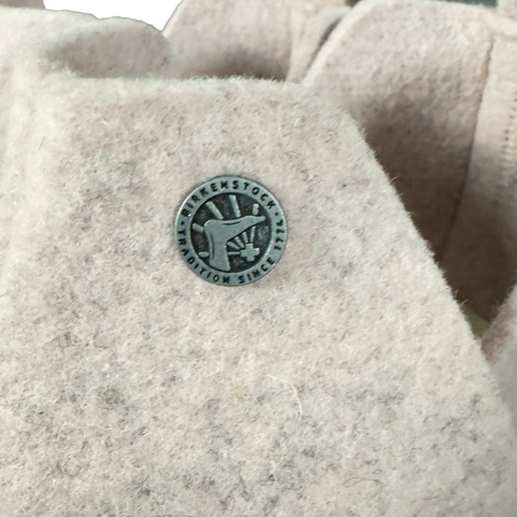 Birkenstock Andermatt Blush Baby Pink Wool Slip-Ons Narrow Fit size 39 - Picture 3 of 7